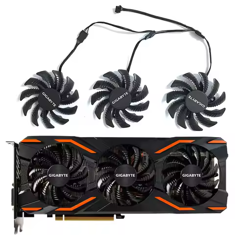 T128010SU 75MM 4Pin DC 12V 0.35A Cooling Fan for Gigabyte Gtx 1080 Ti Gtx 1070 G1 Aorus Gtx 1060 106