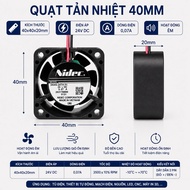 Radiator fan 24v 0,07a 40x40x20mm