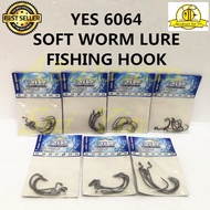 YES 6064 SOFT WORM LURE FISHING HOOK