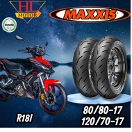 Tayar Maxxis Beneli R18i Standard Size Tayar 80/80-17 & 120/70-17 Diamond & Victra S98