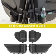 Front Rear Door Organizer Tray For 2018 2019 2020 2021 2022 2023 Jeep Wrangler JL 4XE JLU Rubicon Sp