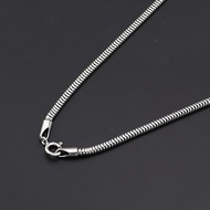 silver snake chain necklace 925 jewelry สร้อยคอโซ่งูเงิน 925 เครื่องประดับ