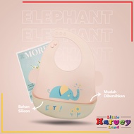 BABY BIB Celemek Makan Bayi Slaber Silikon Waterproof Anak Bibs Karakter Karet Baby Burb Apron Sili