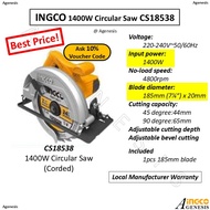 INGCO 1400W Circular Saw CS18538