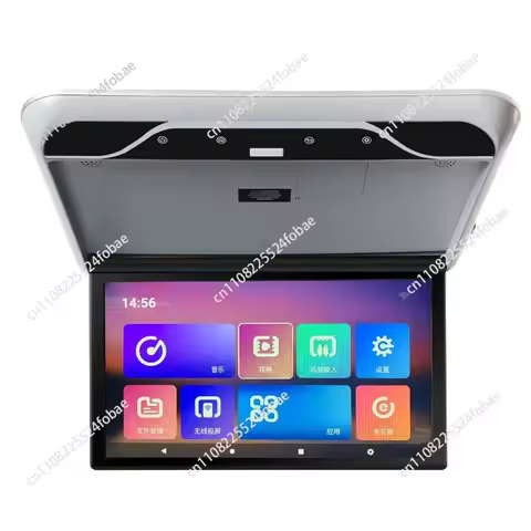 19 Inch 4K Multimedia Video Player Car Monitor Android 1080P Ceiling TV Roof Mount Display Support F