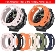 TPU Soft Silicone Case For Huami Amazfit T-Rex Ultra Hollow Out Shell Protective Cover Frame Bumper Accessories