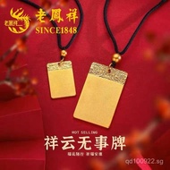 Necklace Gold Color Birthday Pure Silver Genuine Gift Holiday Couple Style Peace and Serenity Pendan