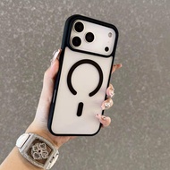 Clear Case MagSafe for iphone 17 16 16e 15 Pro Max Plus Air Casing Hybrid Softcase Hardcase Cover Tr