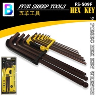 ALLEN KEY 1.5-10.0MM 9pcs