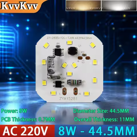 LED Light Beads SMD 2835 Round Chips for Downlight & Spotlight Modules 8W/12W/18W/24W, AC 220-240V, 