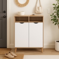 Furniture Direct ORICA 2 Door shoe cabinet / rak kasut/ rak kasut kayu/ rak kasut bertutup
