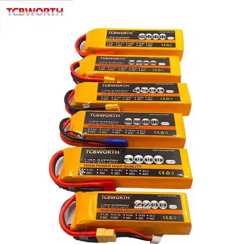 3S 11.1V 1300 2200 3500 4200 5200 6000 10000 12000mAh RC Airplane LiPo Battery 3S for RC Drone Quadr