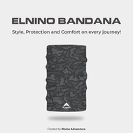 Elnino Multipurpose Headwear Mask Bandana UPF 50+ Anti UV Outdoor Neckwear - Grey Camo