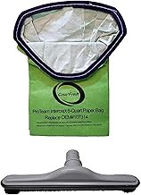 Replacement Bare Floor Tool + 10 PK for ProTeam ProVac FS 6 Compatible with Intercept Micro Filter Backpack Vacuum Bags 6-Qt Capacity. Fits Super Coach Pro 6 - GoFree Flex Pro. 107314 100623