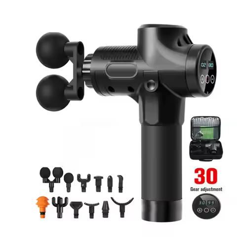 Fascial Massage Gun Electric Percussion Pistol Massager Body Neck Back Deep Tissue Muscle Relaxation