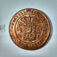 uang kuno koin jaman belanda benggol 1857