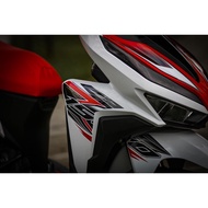 Tem Rời Dán Xe Vario 125 150 2018 Mẫu Chỉ Trắng Đỏ Đen Số 150 Cực Đẹp