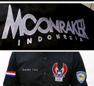 Paket Bordir moonraker 8 (bukan kemeja hanya atributnya saja)