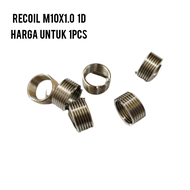 recoil helicoil M10×1.0 1D repairt drat busi bebek matic.material per stainles steel