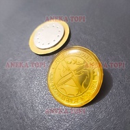 Halal Indonesian Slaughtering Officer Logo Pin Juleha Indonesia Brooch Pin - Various Hats