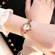 DZG Fashion Luxury Watch For Women Small Round Dial Classic Bracelet Strap Ladies Trendy Casual Quartz Wristwatch