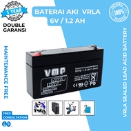 Ups Battery 6V 1.2AH 1 AH VMP VRLA UPS APC ICA Dry Battery Battery