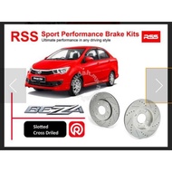 AXIA BEZZA SLOTTED DRILLED ROTOR DISC