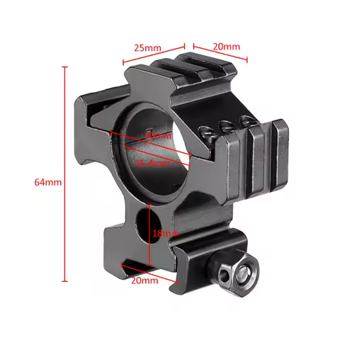 New Scope Mount 30Mm Ring Heavy Duty Low Profile 6 Bolts 20Mm Picatinny Rail W/ Hex Wrench for M16 G