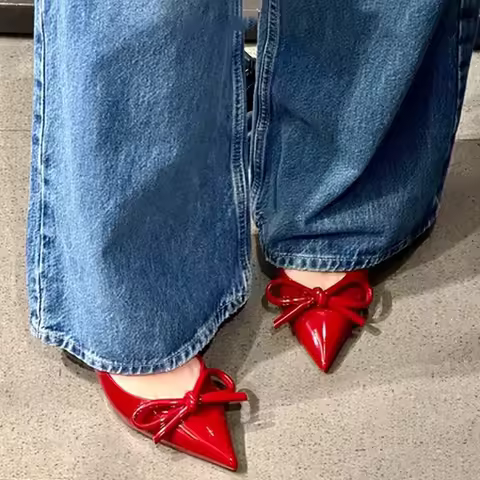 Summer High Heel Women Sandals Shoes Fashion Shallow Butterfly-knot Shoes Elegant Wedding Party Shoe