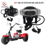 For Big Citycoco Electric Vehicle 60v Dashboard Bluetooth Battery Headlights Scooter Accessories