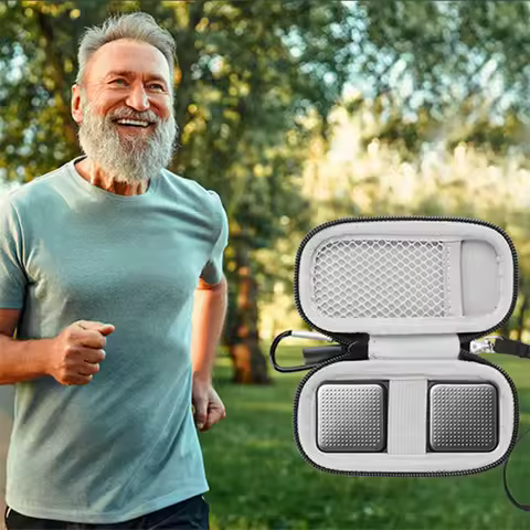 Heart Monitor Case Nylon Waterproof Carrying Case with Removable Strap Protective Storage Case for A