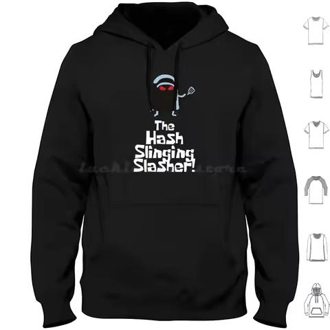 Untitled Hoodies Long Sleeve Hash Slinging Slasher Krusty Crab Mr Krabs The Night Shift Squidward Sq