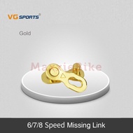 vg sports sambungan rantai sepeda 6 7 8 9 10 11 speed missing link - gold 6 7 8 speed