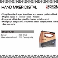 Hand Mixer Digital Signora Mixer Kue Roti Donat Bakpao Mixer Tangan