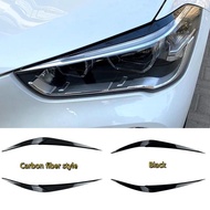 Car Styling Front Headlights Eyebrow Eyelid Trim Strips Exterior Accessories Stickers Fit For BMW X1