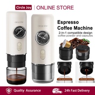 Circle Joy Portable Coffee Machine 2 In 1 Hot Cold Expresso Coffee Maker For Travel Camping