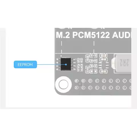 L22A-For PCM5122 M. 2 Hard Drive And 3.5Mm Headphone Jack Compatible 1 Pc Pcie To M. 2/I2S Audio Exp