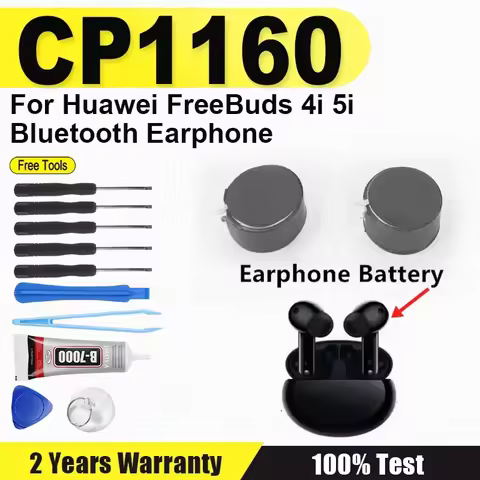 New CP1160 Battery For Huawei FreeBuds 4i 5i Bluetooth Earphone Battery + Free Tools