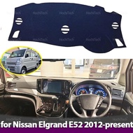 Car Dashboard Sun Shade Cover for Nissan Elgrand E52 2012-present Mat Avoid Light Pad Anti-UV Non-Sl