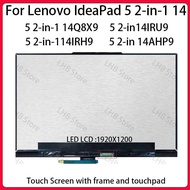 14 Inch Laptop LCD Touch Screen For Lenovo IdeaPad 5 2-in-1 14Q8X9 14IRU9 14IRH9 14AHP9 Display Digi
