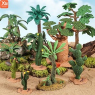 Simulation Home Decoration Breadfruit Coconut Palm Tree Stump Baobab Cacti Farm Accessory Animals Mo