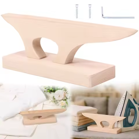 Tailor Point Press Clapper 2 in 1 Beech Wood Tailor Point Presser and Pounding Block for Fabric Seam