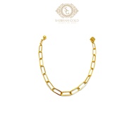 SABIHAHGOLD Anklet Fashion 916/22K Original Gold (GAK0000028)