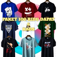 100 thousand T-shirts Get 7 Short Sleeve Distro T-shirts for Men and Women