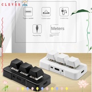 CLEVER Keyboard, MK321U MK321G MK321BT 3-key Customized Keyboards,  USB+BT Dual-mode Black White Min