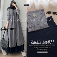 Zaskia Women's Suit 71 72 Haruka Premium Cotton Skirt Set Oneset New Motif Bestseller Ori Any