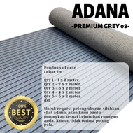 Velvet carpet, metered carpet, ADANA GREY 08 motif [2 M wide] 1x2 M - Grey 08