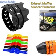 NOVAFABLE​ Exhaust Muffler Silence Dirt Pit Bike Motorcycle Accessories Motor Protector Guard Anti-s