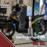 K55 Roofing Magnet Hex Nut Socket Kunci Soket Baut Atap Baja Ringan Satuan Ecer Magnetic Nut Setter