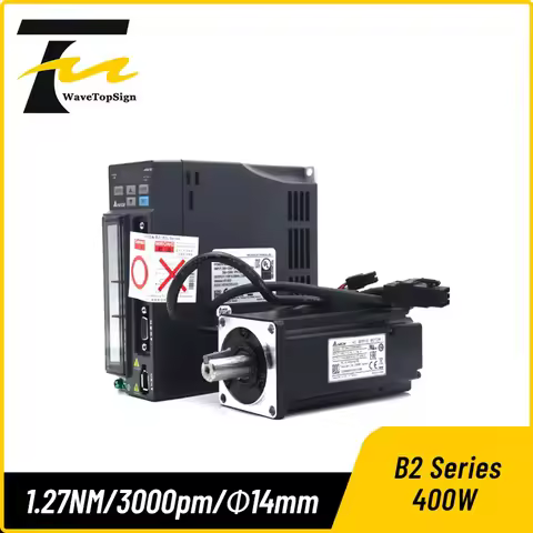 WaveTopSign Delta Servo Motor kit 400W B2 Series ASD-B2-0421-B ECMA-C20604RS ECMA-C20604SS 1.27NM 30